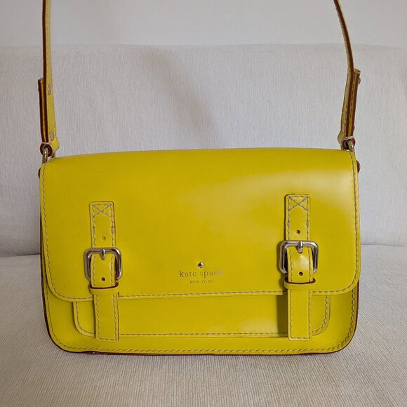 Kate Spade Chartreuse Yellow Crossbody Bag with Duster Bag - Picture 1 of 10